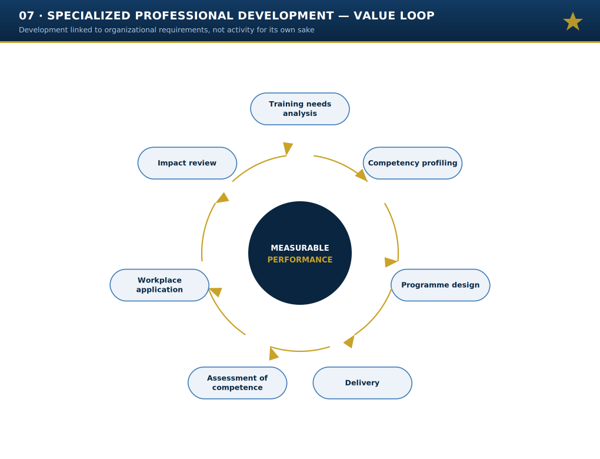 Specialized Professional Development & Advisory